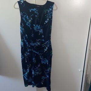 Tahari Blue Floral Dress